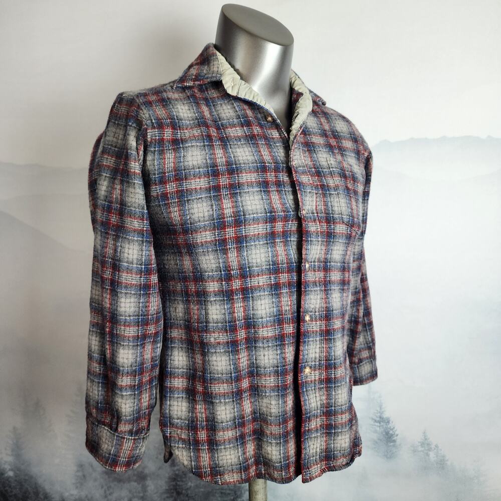 Pendleton Vintage Wool Button Down Plaid Shirt | … - image 2